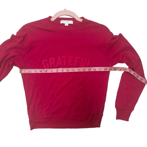 Spiritual Gangster Womens Small Red Grateful Graphic Crewneck Sweatshirt - Picture 6 of 8